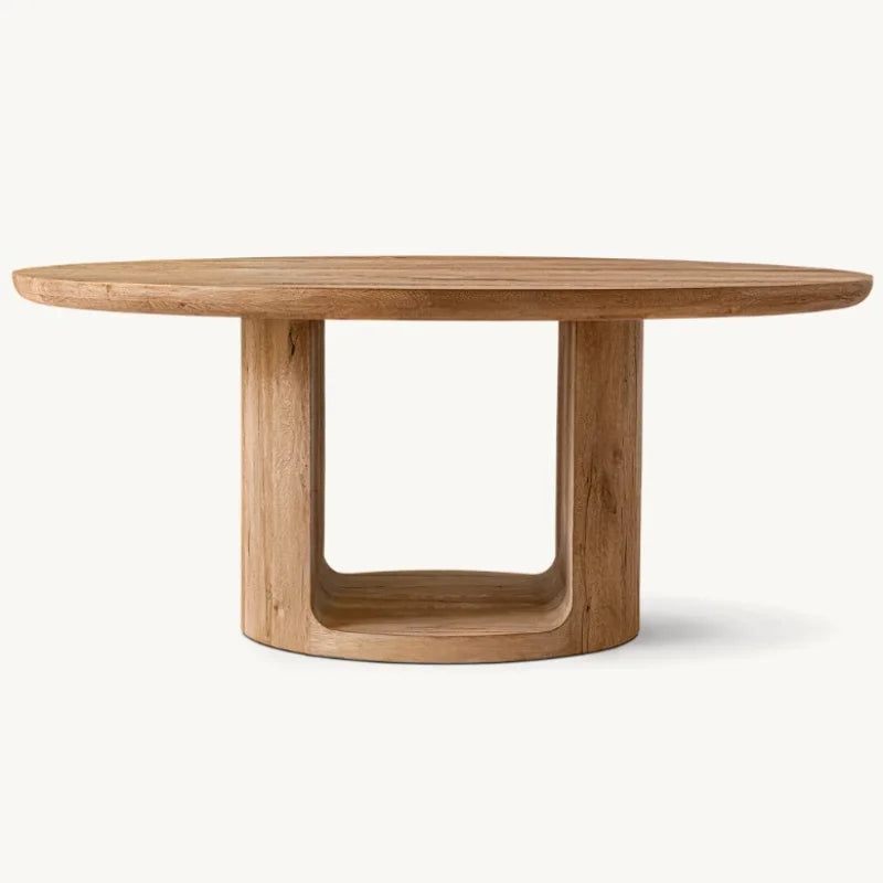 American Style Solid Wood Dining Table - Customizable for Home, Restaurant, Hotel