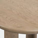 Expansive Solid Oak Oval Expandable Dining Table, Plank Legs, Rounded Edges