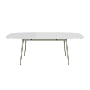 Nordic Modern Luxury White Extendable Oval Dining Table for 12 Seaters