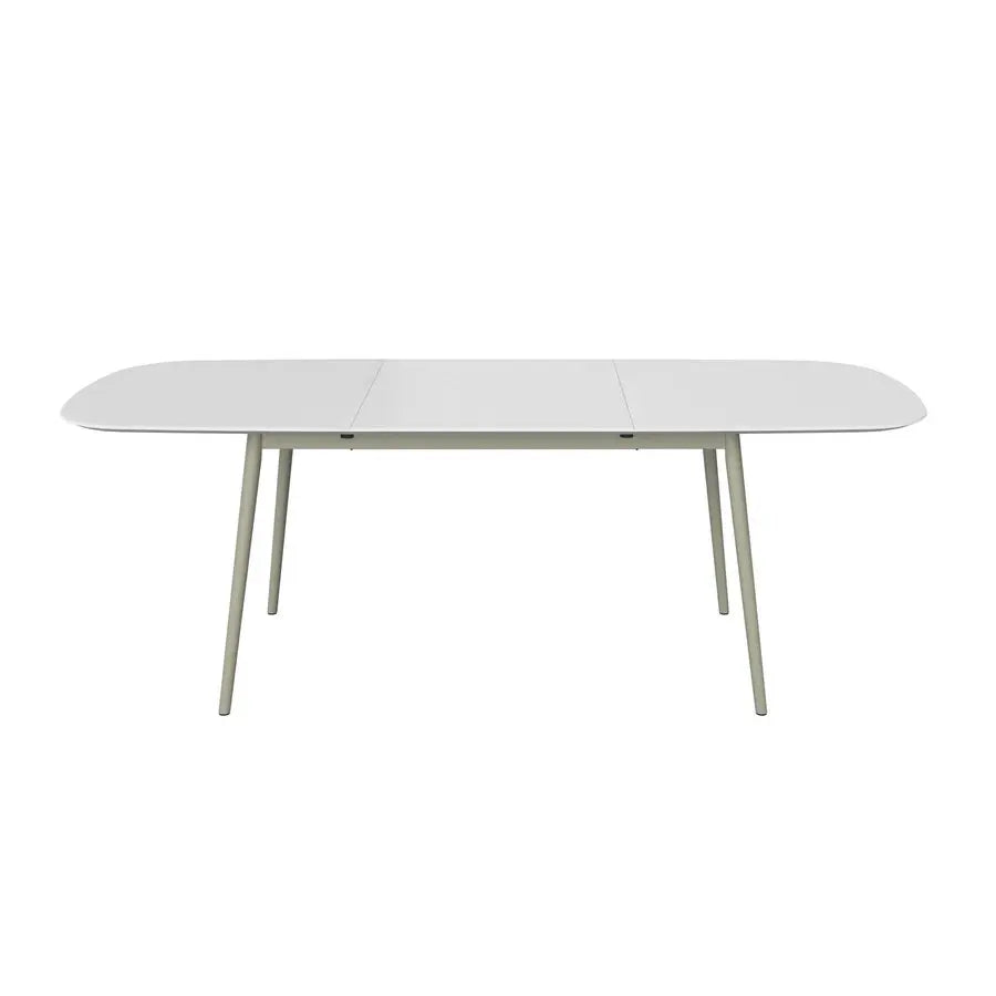 Nordic Modern Luxury White Extendable Oval Dining Table for 12 Seaters
