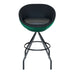 Modern Swivel Volley Tennis Ball Bar Stool with Black Metal Base
