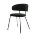 Modern Italian Style Velvet Dining Chair with Metal Frame, Comfortable, Durable Seating