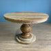 Classic Solid Oak Wood Round Dining Table - Small, Sturdy, Farmhouse Style