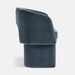 Elegant Velvet Upholstered Tub Dining Chair with Roll Back Armrest Design
