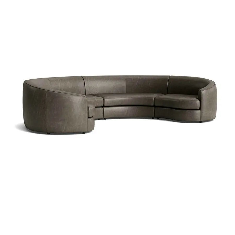 Luxurious Curved Fabric Sectional Sofa Set for Modern Home Living