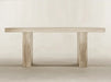 Tostone Minimalist Travertine Cream Dining Table for Contemporary Dining Room Design