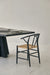 Elegant European Wishbone Dining Chair - Solid Oak Frame, Natural Rope Seat