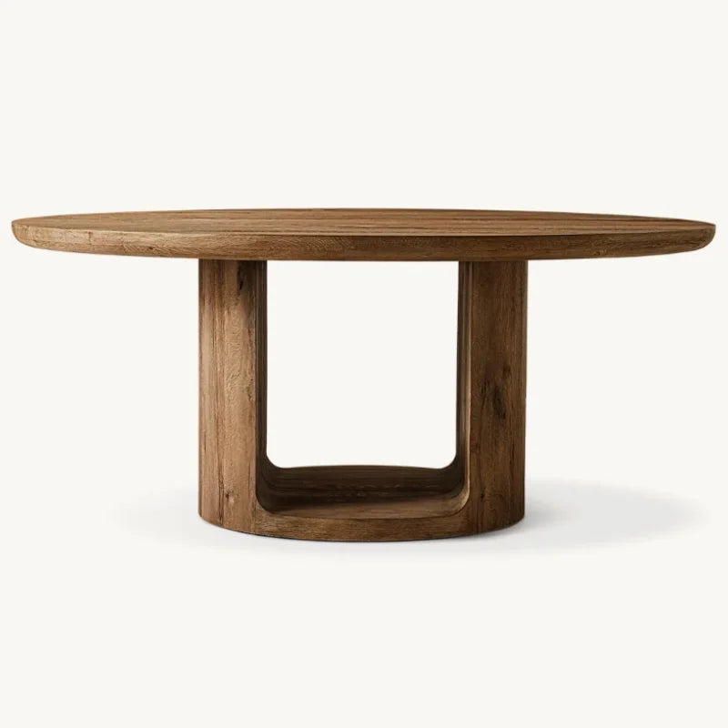 American Style Solid Wood Dining Table - Customizable for Home, Restaurant, Hotel