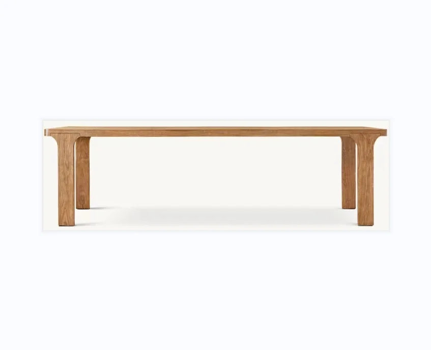 Ordecor American Style Solid Oak Console Table - Rustic Finish, Easy Assembly