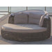 All-Weather Commercial Grade Wicker Daybed with Retractable Canopy Seating