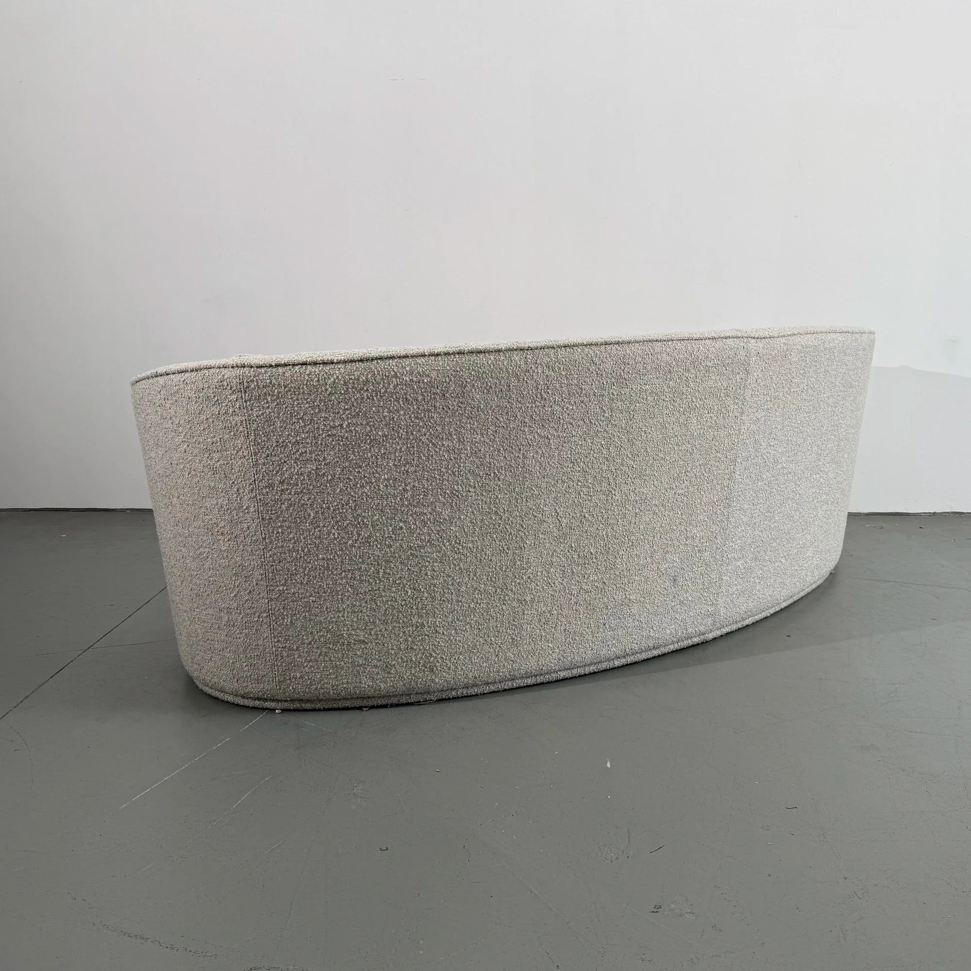 Luxurious 98-inch Modern Curved Boucle Sofa Couch for Living Room