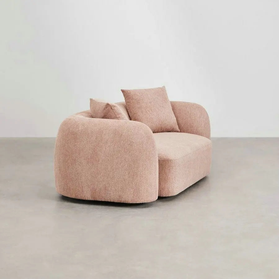Plush Modern Sherpa Fabric Sectional Sofa for Living Room Lounges
