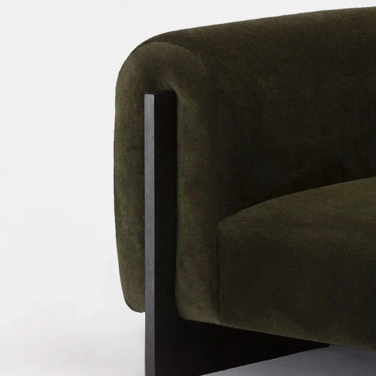 Modern Luxury Boucle Armchair: Single Sofa, Plush Wood Frame Living Room Furniture