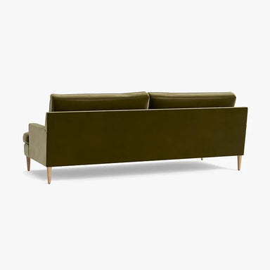 Modern Emerald Green Velvet 3-Seater Sofa: Luxurious Living Room Couch