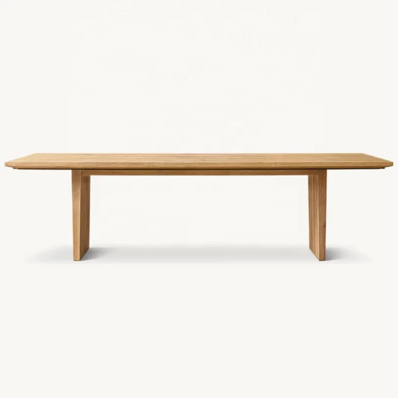 Elegant American Solid Wood Extendable Dining Table for Modern Homes