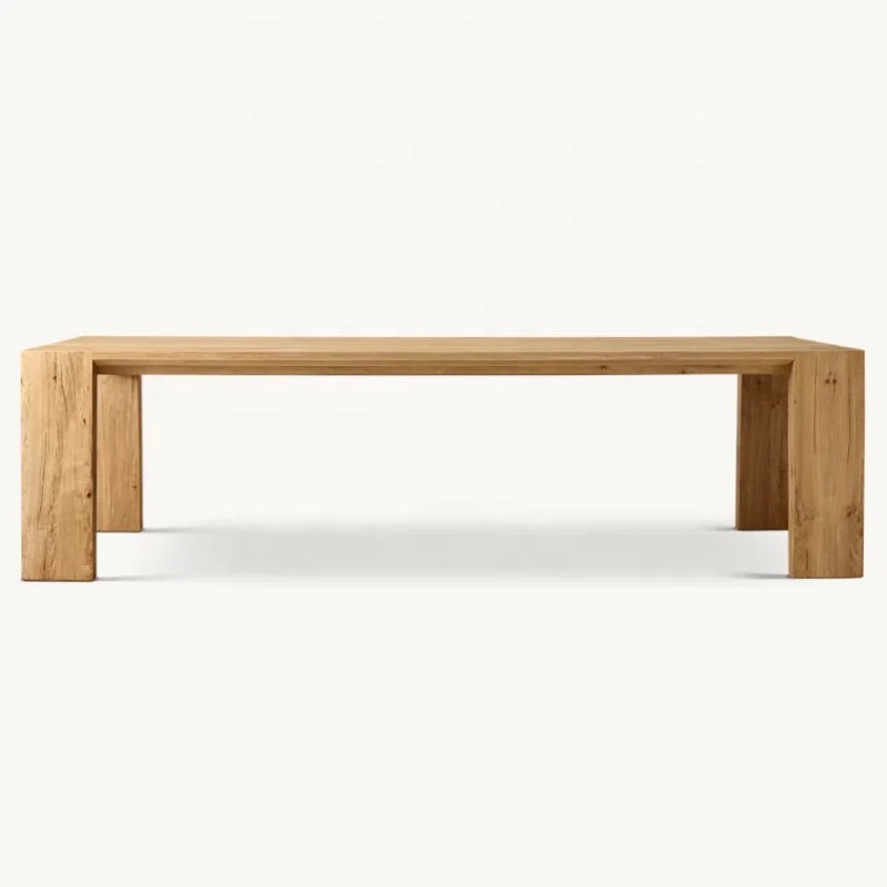 Luxurious Oak Solid Hardwood Extendable Dining Table — Woven Space