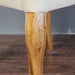 Luxurious French Wingback Linen Tufted Dining Chair, Solid Oak Frame