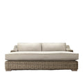 Modern All Weather Wicker Double Sun Bed for Commercial Outdoor Projects