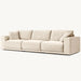 Luxurious Modern Modular Fabric Sofa with Solid Wood Frame and Convertible Bed