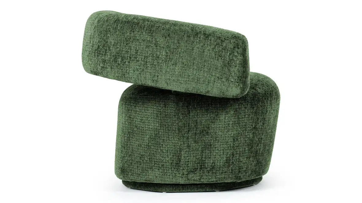 Emerald Velvet Swivel Accent Chair: Plush Rotating Lounge Armchair for Living Room