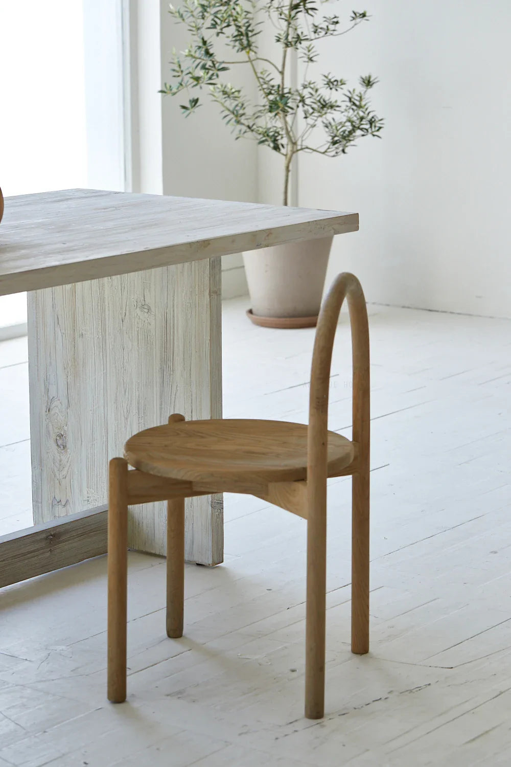 Wabi-Sabi Recycled Pine Dining Table: Natural Wood 6-Seater Accent Furniture