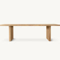 Elegant Solid Oak Wood Dining Table: Customizable Luxury, Home & Hotel