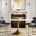 Luxury Customizable Round Marble Dining Table for Modern Home & Hotel