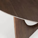 Stunning 59.5'' Solid Oak Round Dining Table, Geometric Crossed Arch Base