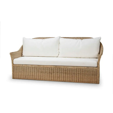 Coastal Rattan Outdoor Sofa Set with Cushions, Modern Wicker Garden Couch