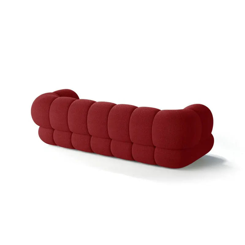 Modern Italian Teddy Fabric Upholstered Luxury Living Room Sofa