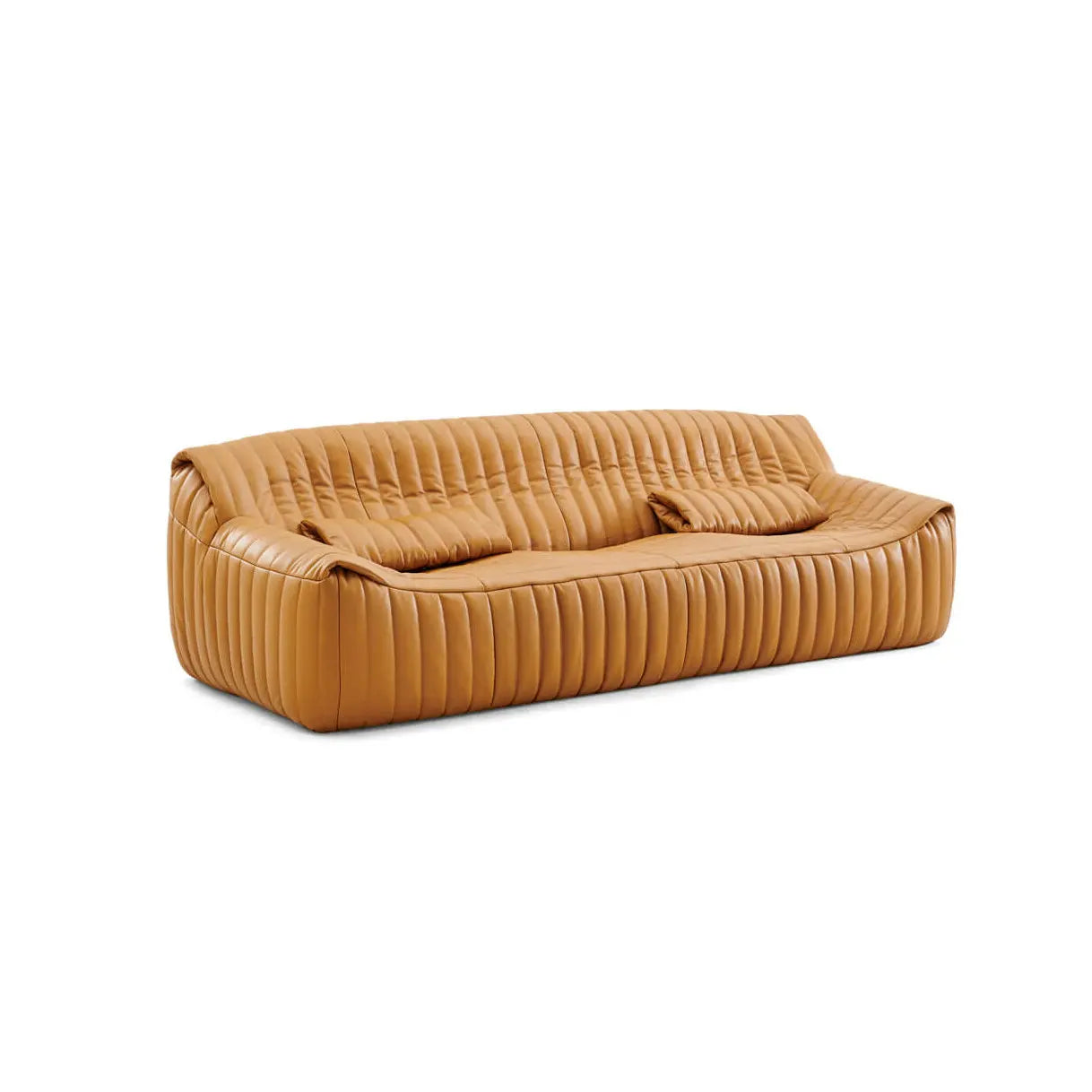 Modern Minimalist Leather Upholstered Sofa Couch for Living Room Comfort
