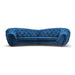 Modern Classic Navy Blue Velvet Tufted 3-Seater Corner Sofa