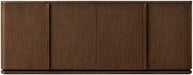 Luxury Solid Oak Living Room Sideboard Cabinet - Handcrafted Natural Wood Storage