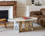 Luxury Calacatta Viola Natural Marble Round Stone Coffee Table