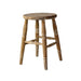 Sturdy Solid Oak Wood Bar Stool for Restaurant Coffee Shop Dining Antique Style