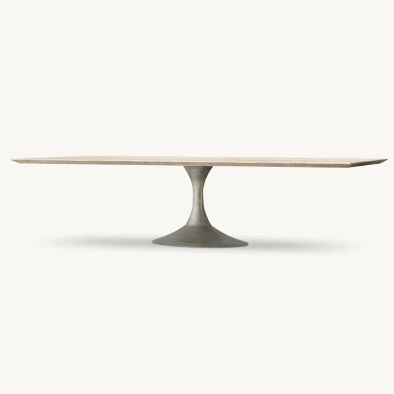 Elegant American Farmhouse Solid Wood Dining Table for Home & Hotel