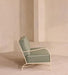 Modern Luxury Single Chaise Lounge Sofa with Fabric Upholstery and Oak Legs