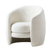 Luxurious Nordic Boucle Accent Chair Half-Round Shaped Armchair Modern Design