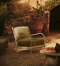 Plush Modern Fabric Single Sofa Armchair with Sturdy Oak Legs for Living Room
