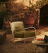 Plush Modern Fabric Single Sofa Armchair with Sturdy Oak Legs for Living Room