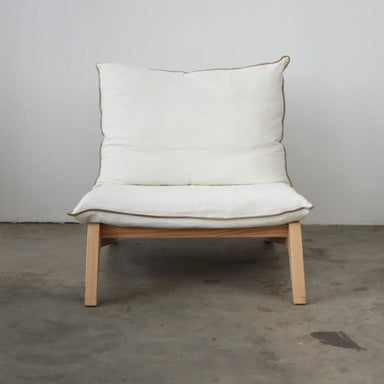 Plush White Boucle Fleece High Back Club Chair - Modern Living Room