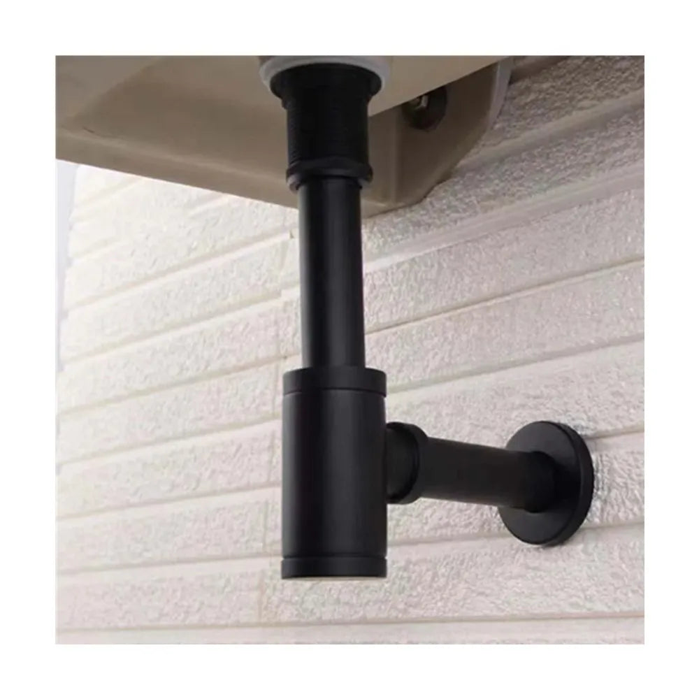 Premium Copper Pop-Up Drainer S-Trap Waste Pipe for Washbasin Accessories