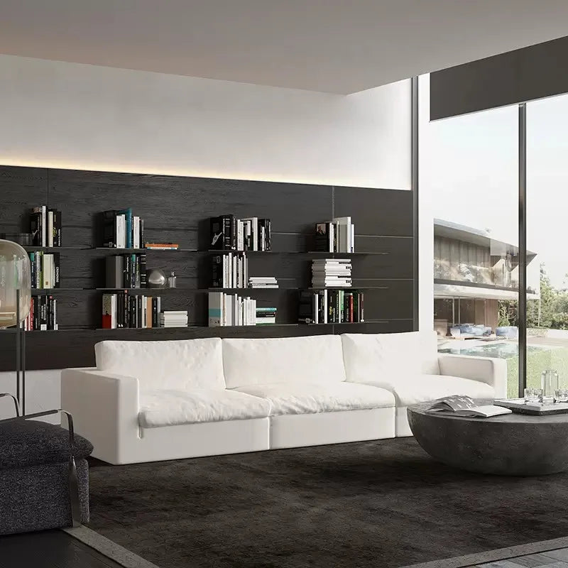 Luxurious Modular Cloud Sectional Sofa Set - White Nordic Modern Living Room Couch