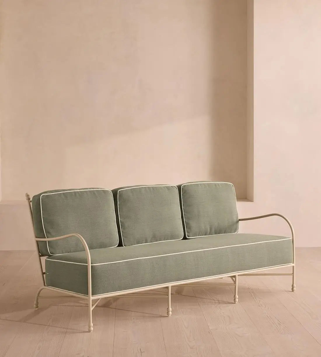 Modern Luxury Single Chaise Lounge Sofa with Fabric Upholstery and Oak Legs