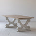 Artisan Reclaimed Solid Wood Modern Dining Table with Sculptured Elements
