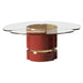 Elegant Modern Round Gold Glass Living Room Decor Coffee Table