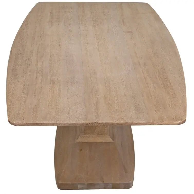 Eight-Seater French Farmhouse Solid Oak Rectangular Dining Table