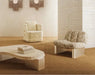 Wabi-Sabi Natural Travertine Coffee Table | Irregular Beige Living Room Accent