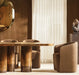 Classic Luxury Solid Oak Dining Table - Handcrafted, Elegant, Residential, Hotel