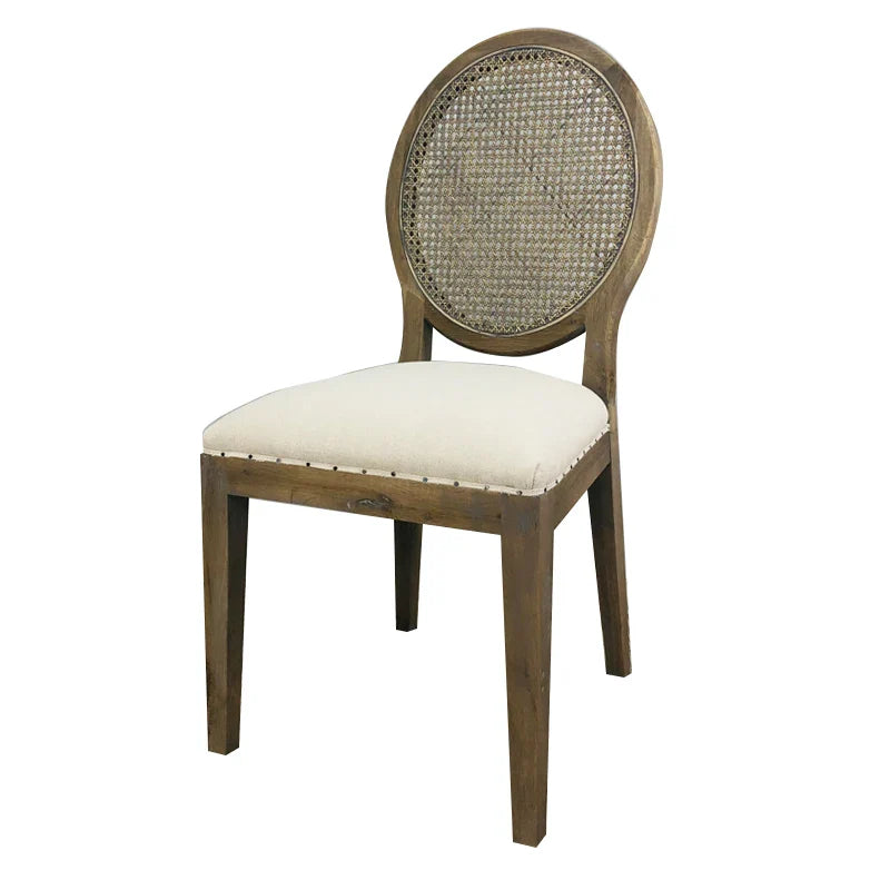 Elegant French Louis XV Oak Dining Chair - Cane Back Antique Style